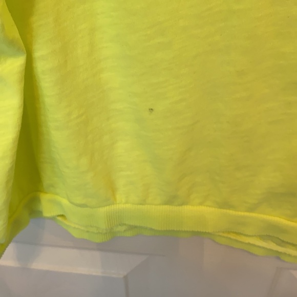 Free People sleeveless tshirt; neon yellow; size M - Picture 7 of 8